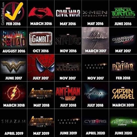 SuperBroMovies's tweet photo. 2016-2020 ladies and gentlemen. 

AND there is even more movies to be announced https://t.co/CztQvEyWRL