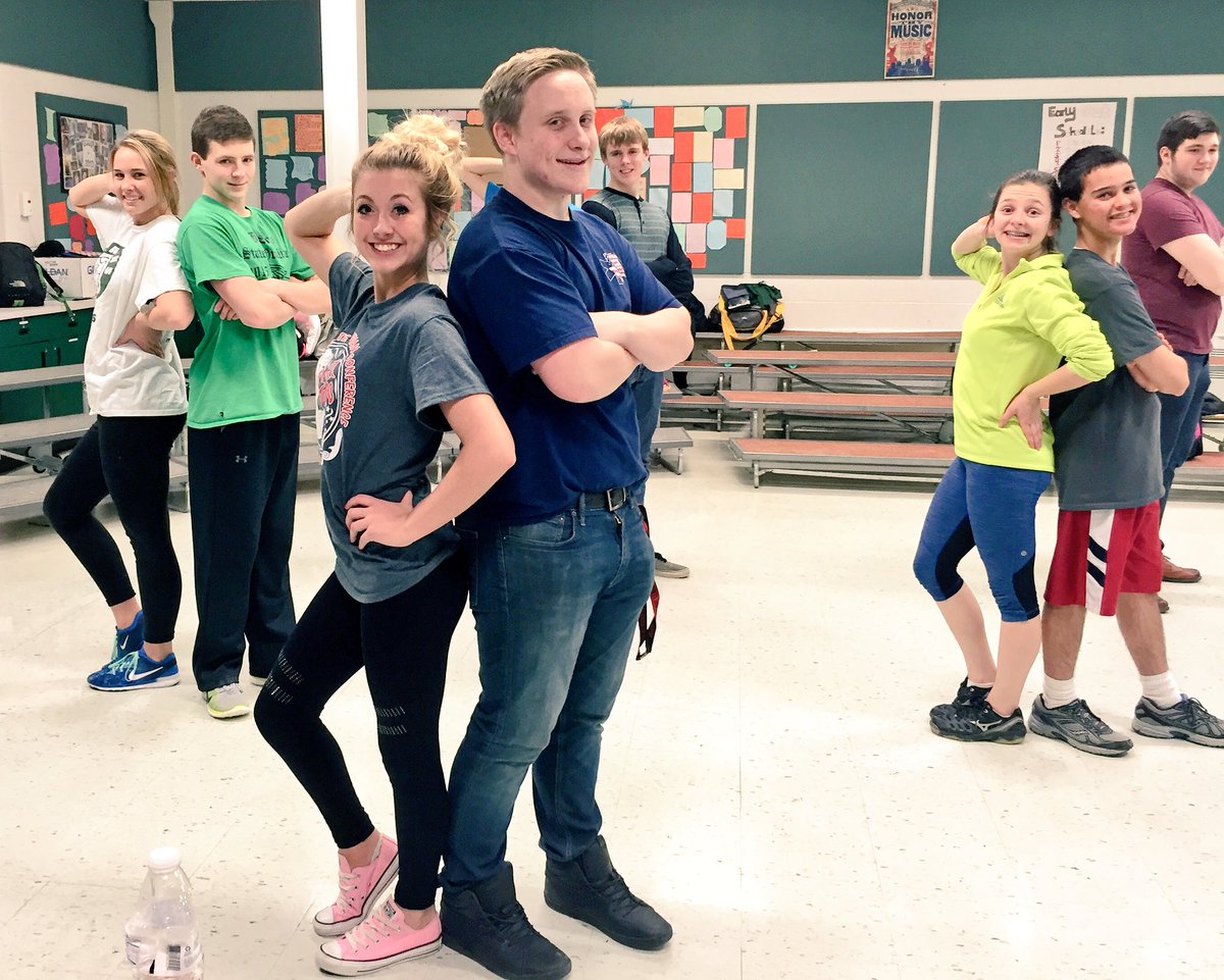 DHSTheatreDept's tweet photo. Working hard at rehearsal! The show is coming together!
#BreakingUpIsHardToDo #JustDance #LoveWillKeepUsTogether https://t.co/5pu9jxAu7x