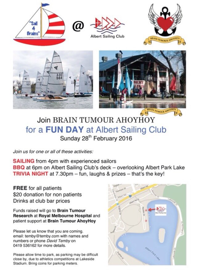 braintumourahoy's tweet photo. @LordMayorMelb Pls 🙏🏽RT #BrainTumourFundraiser #sail4brains ⛵️28thFeb https://t.co/EnNU0c9xGa Funds to @rmhnf ❤️⚓️🎗 https://t.co/e3ctphtu3q