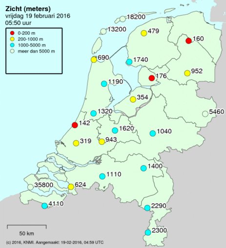 Op sommige plekken flink mistig. Oppassen dus. #mist