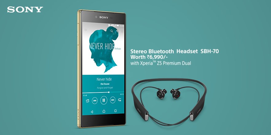 SonyXperiaIndia's tweet photo. Don’t wait! Grab your #XperiaZ5Premium and avail exciting offers! https://t.co/XrQK8M9UAz https://t.co/1QqKB6461X