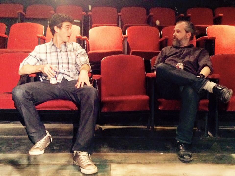 RIDE director, John Ross Wilson, faced his toughest task yet-trying to get playwright, Neil, to not look so awkward
