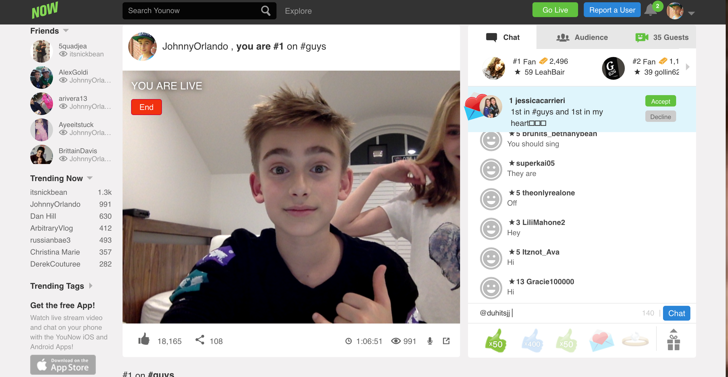 younow Tumblr's live video strategy is syndicating services like YouTube and YouNow