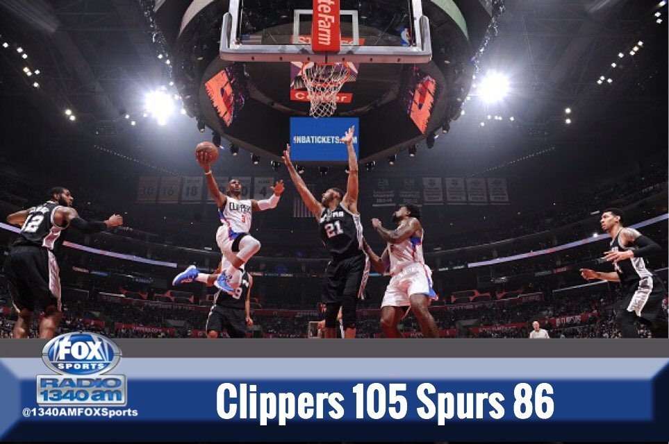 1340AMFOXSports's tweet image. #ClipperNation rides high at home. @LAClippers defeat @spurs to start 2nd half of the season. #SASatLAC