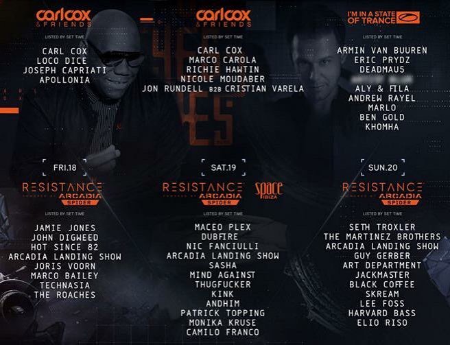 Some of the stages at this year's #umf are not looking too bad! Richie Hawtin, Black Coffee, KiNK, Skream and Nicol…