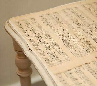 All musos need a sheet music side table - what a fun project!