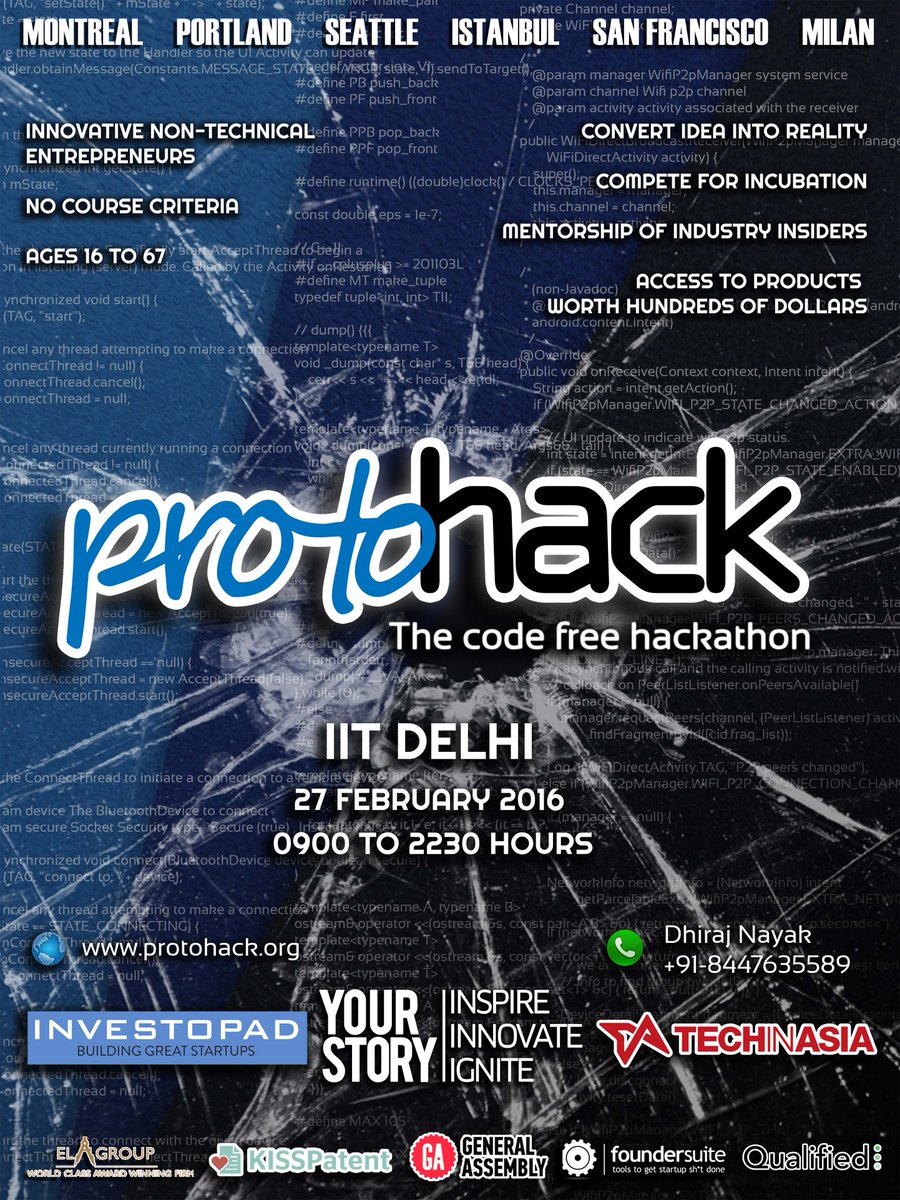 prateekakamath's tweet image. Look at this fabulous event: goo.gl/dWGJrF
#startup #entrepreneur #noncoder #nontech #ProtoHack @iitdelhi