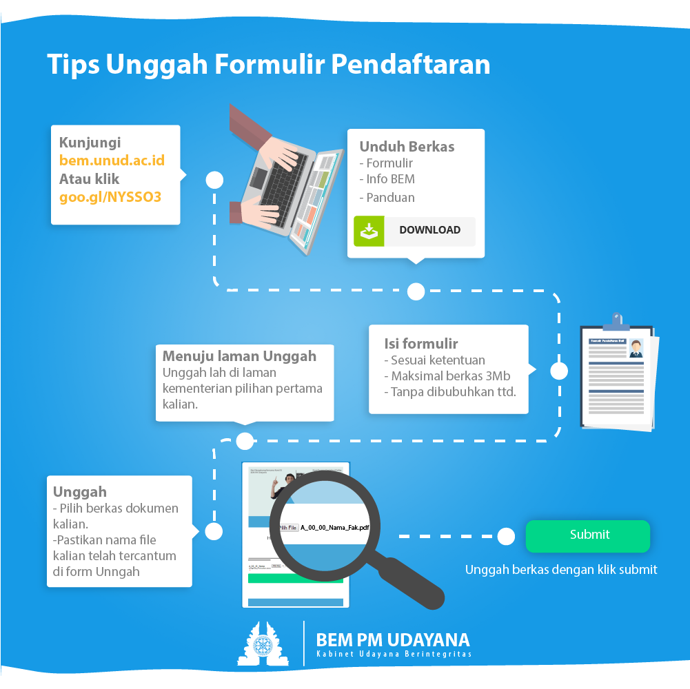 Ada informasi baru nih terkait pengunggahan formulir pendaftaran yang mesti kalian perhatikan.
#AyoMasukBEM