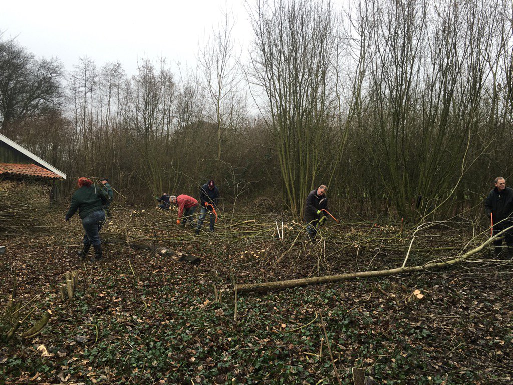 AntonHeuven's tweet photo. Vrijdag natuurwerkgroep EnHOe aan het werk bij de beheerders woning, lekker gewerkt Smalenbroek Landschap Overijssel https://t.co/kq6PW1AcyB