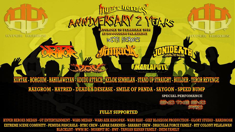 sabtu besok kita akan menggempur kerinci . siapkan amunisi kalian THRASH ON