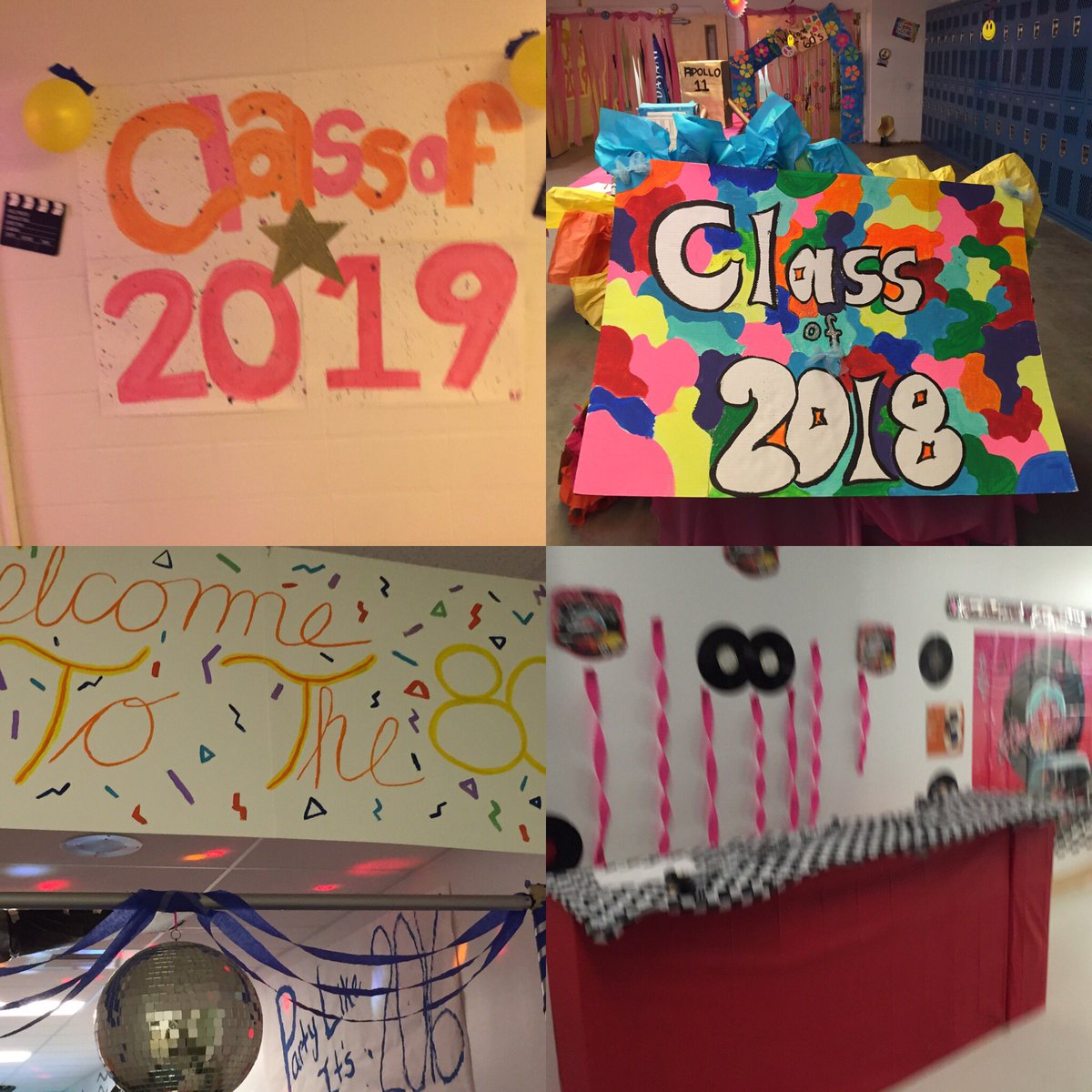 MrsZemetres's tweet photo. Final Day of Spirit Week #halldecorating #amazingmurals #ballyhoo https://t.co/4Rse2Fg37R