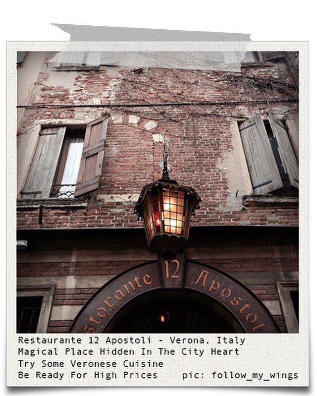 Hiddentres's tweet photo. Restaurante 12 Apostoli - #Verona, #Italy. Try som #tasty Veronese #cuisine! #Restaurante #12apostoli #hidden#food https://t.co/wzBt10k2n5