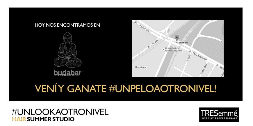 TRESemmeARG's tweet photo. Hoy vamos a estar en #Limbo, #Buda, #LaPrincesa y #TheTempleBar. ¡Participá por un lugar en el #HairSummerStudio! https://t.co/AzOzTBA5a0