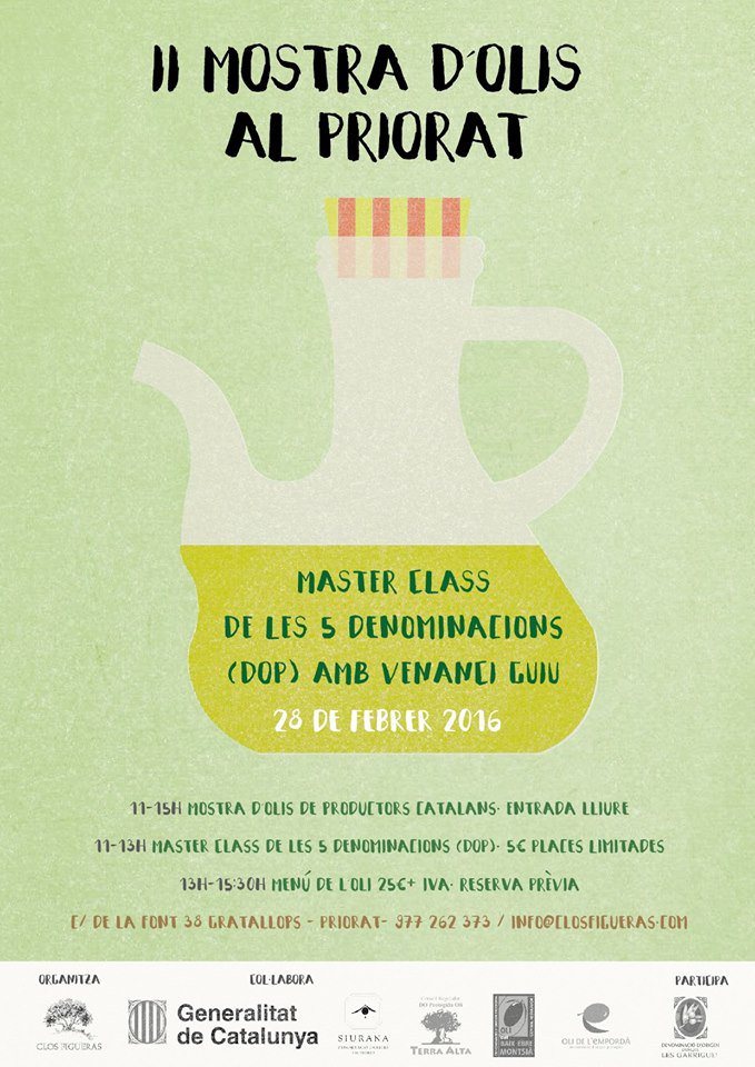 Os dejamos con nuestro nuevo #diseño del Cartel de II Mostra d'Olis al #Priorat <a href="/closfigueras/">Clos Figueras</a> <a href="/Lovepriorat/">I Love Priorat</a> #oliverge