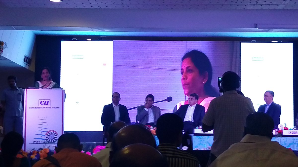 Hon.Union Minister <a href="/nsitharaman/">Nirmala Sitharaman</a> at Interactive Session at Madurai organized by CII. Positivity in every word.