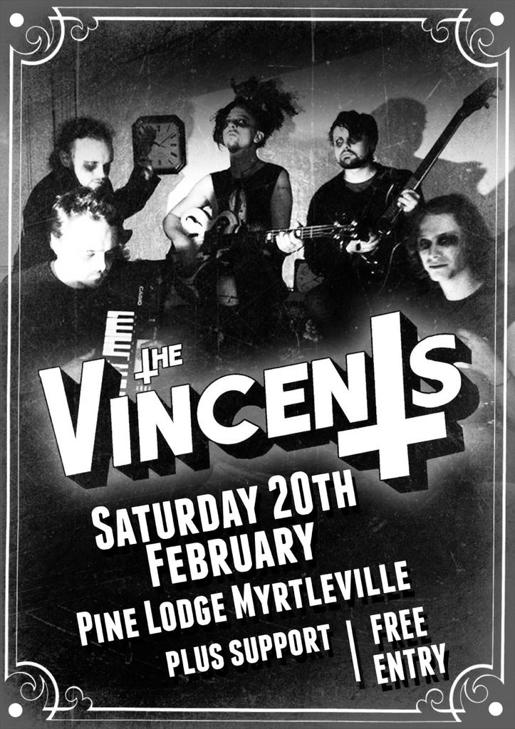 FIFARecordsPR's tweet photo. Tonight @thevincents1 play their 1st gig of the year at @PineLodgeCork ,let the madness begin!! 
https://t.co/XX1D3DS62P