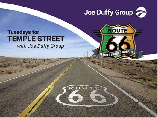 Tuesday for Temple Street the first event is this Tuesday book your place today email route66@joeduffy.ie.