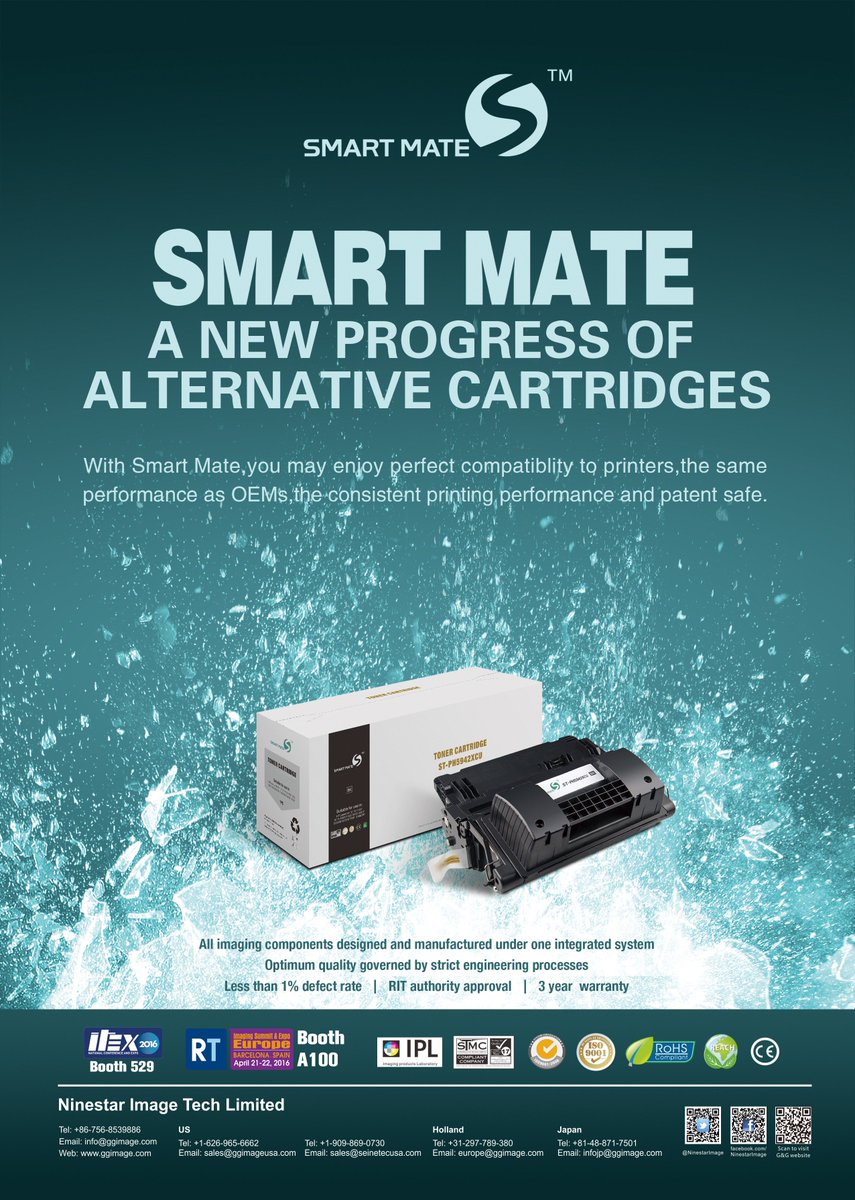 NinestarImage's tweet photo. #SmartMate A New Progress of Alternative Cartridges https://t.co/rG6VUF1Kyk