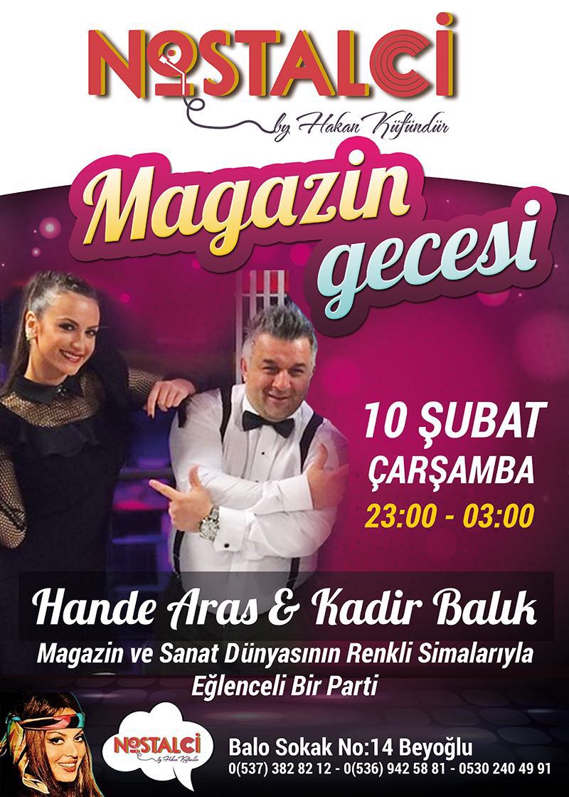 Bu akşamki magazin gecemizi iptal ettik. Bilginize 
---
---
WhatsApp tarafından gönderildi