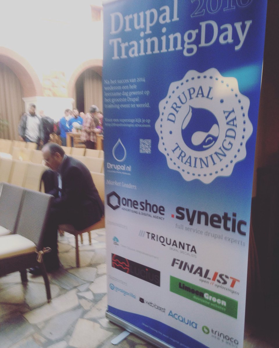 koenvdb_'s tweet photo. Vr 19/02 #Drupal Training Day (NL) door meer dan 40 trainers! https://t.co/nm1OjyitPM #drupaltrainingday https://t.co/XjeeYRW8Wk