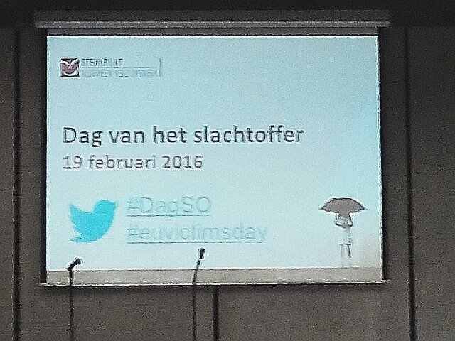 VenM's tweet photo. @VenM op #DagSO een dag waar de slachtoffers van seksueel geweld centraal staan #euvictimsday https://t.co/fhNT3nf9wI