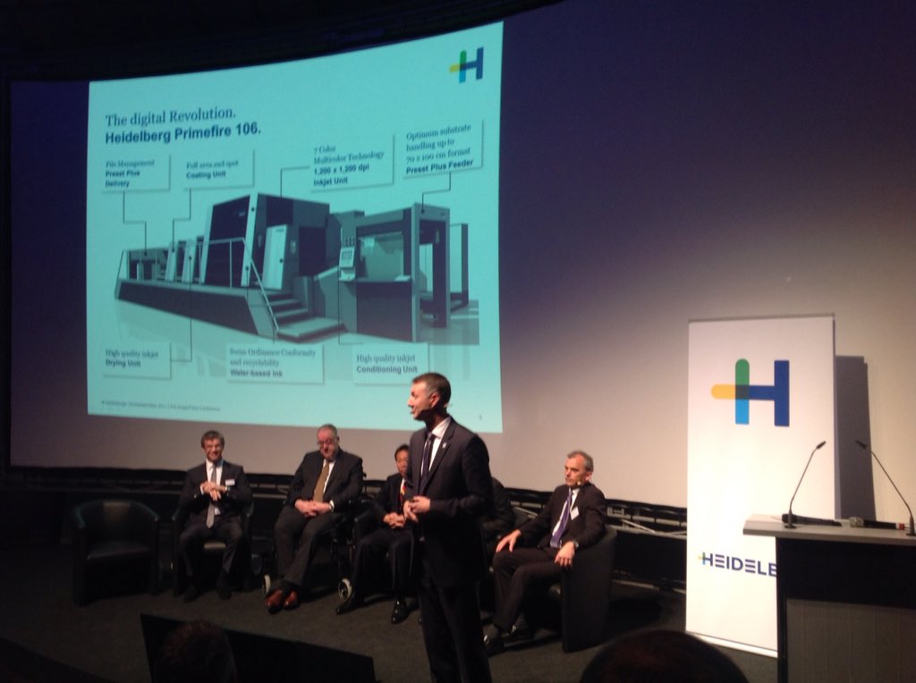 ValueCommAG's tweet photo. It's about INDUSTRIAL #digitalprinting. We do so with #Primefire 106 in B1 Format #JasonOliver #Heideldruck #inkjet https://t.co/8fzq0oFHyu