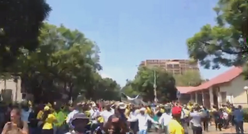 ANCLimpopo's tweet photo. The march has started #ANCMarch #UnityMustRise #Pretoria https://t.co/0fUVCWWwDW