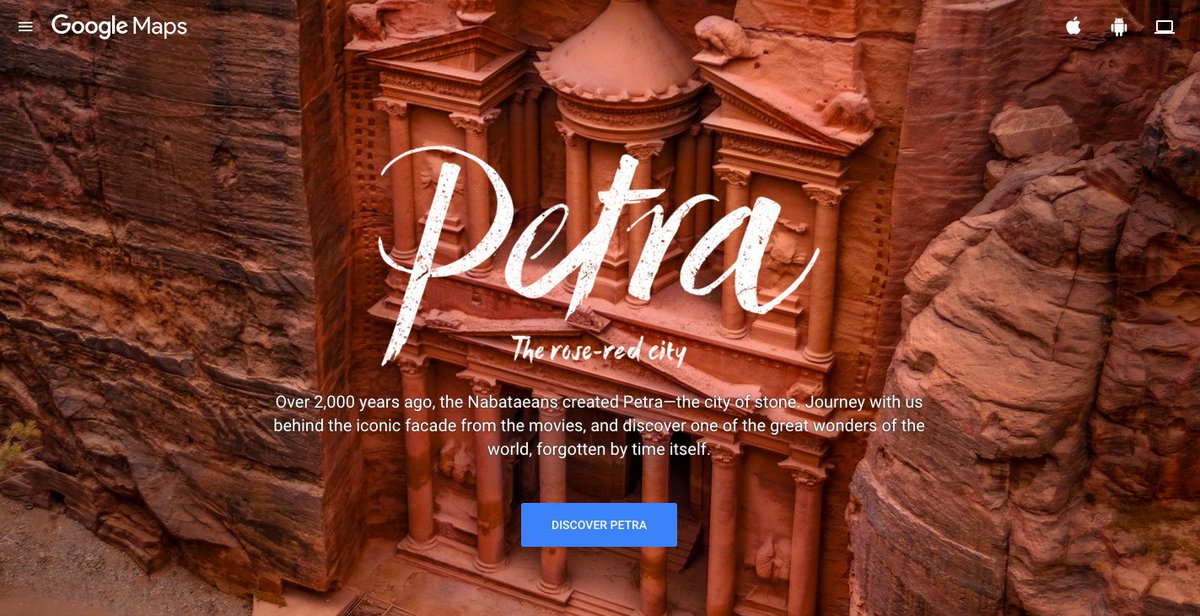awwwards's tweet image. #SOTD goes to Petra in StreetView By #GoogleBrandStudio (UK)
bit.ly/24bNVJ1 #InteractiveWebDesign