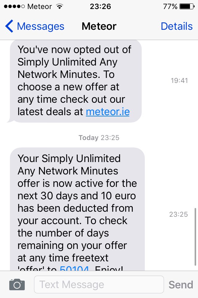 devane105's tweet image. @Meteor_Mobile I cancelled offer but my credit was taken anyway!
