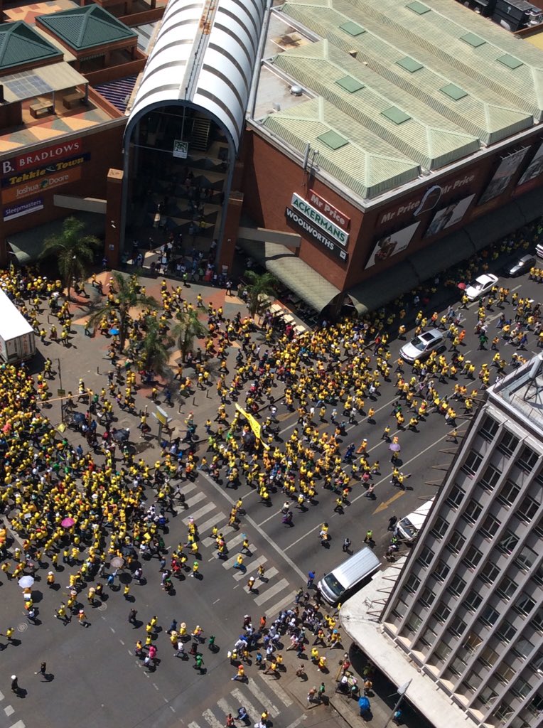CityTshwane's tweet photo. #UnityMustRise march turning into #MadibaStreet https://t.co/RU8ZtKjcRd