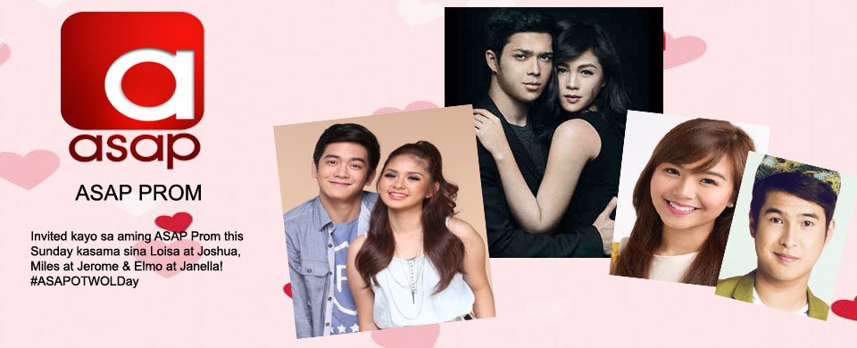 ASAPOfficial's tweet photo. It's PROM season! Kaya invited kayo sa ASAP Prom w/ #LoiShua, Miles &amp; Jerome and #ElNella! #ASAPOTWOLDay ❤️ https://t.co/qkoPGXT6ui