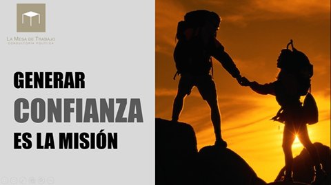 En tiempos de incredulidad y desafección, tu única es misión es generar #CONFIANZA, ¿te atreves? <a href="/compolitica/">ACOP</a>