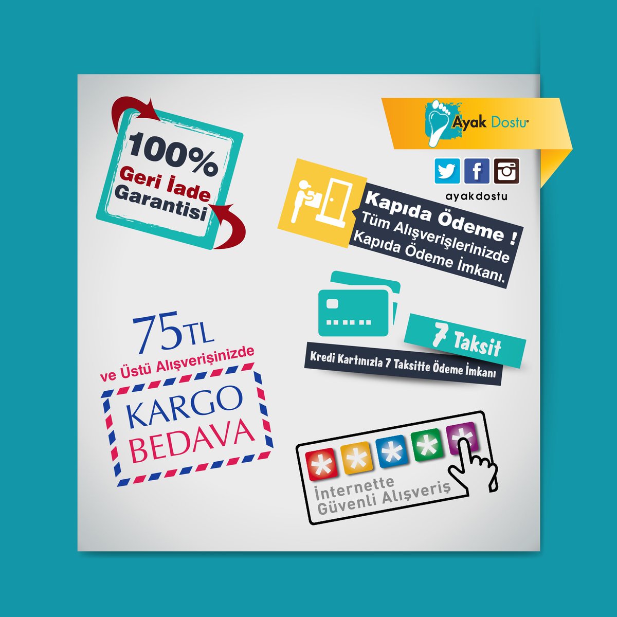 En Kolay Alışveriş ayakdostu.com ‘da.
#ayakdostu #ayakkabı #taksit #kargo #alisveris #shopping #internet