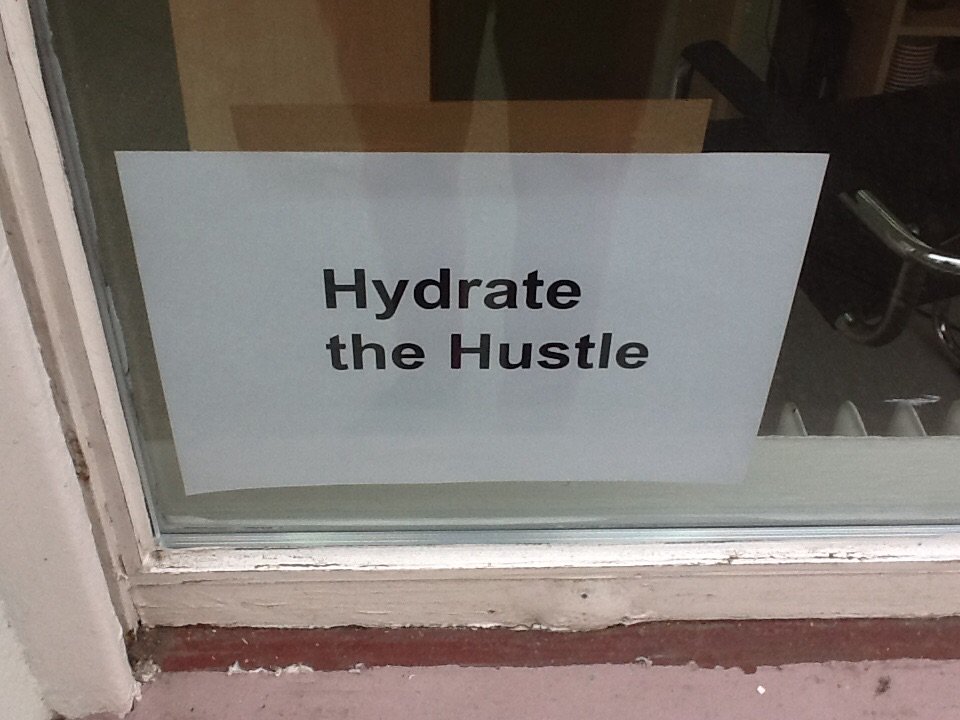 newdaywedding's tweet photo. 'Hydrate The Hustle' opening tonight at 7. https://t.co/E9AvovBTmc