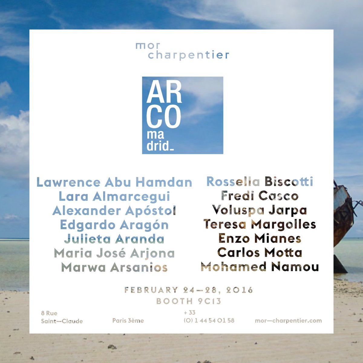 mor_charpentier's tweet image. Looking forward to seeing you!
@FeriaArco Madrid - Booth 9C13
24-28 Feb.2016