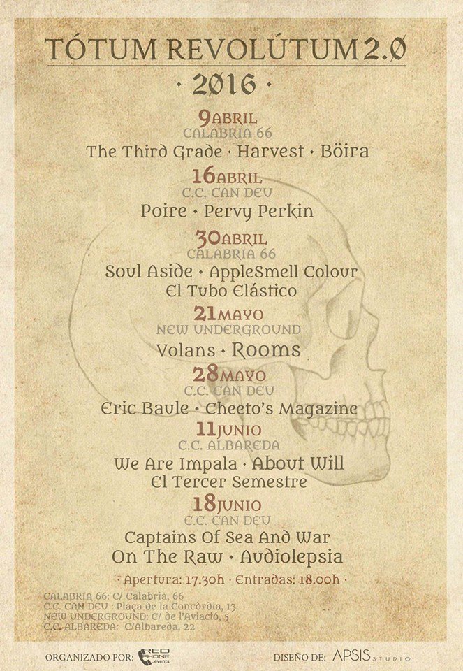 el 11 de junio volvemos a barcelona junto a <a href="/WeAreImpala/">We are Impala</a> y <a href="/El3erSemestre/">El Tercer Semestre</a> #RedphoneEvents #TotumRevolution
