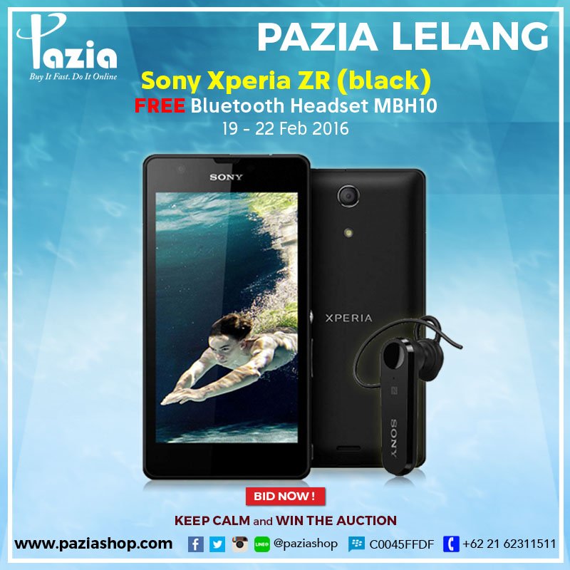 hwisehat's tweet image. pazia lelang: SONY Xperia ZR FREE bluetooth Headset! Kunjungi goo.gl/SnTRHs