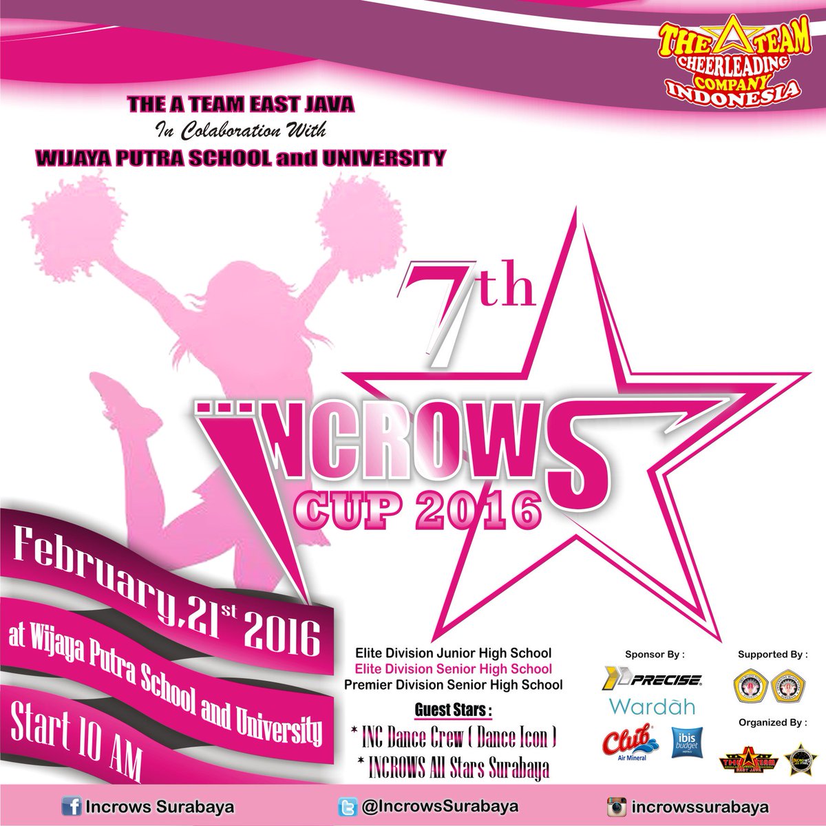 H-3 goes to 7th Incrows Cup 2016, sponsored by <a href="/PreciseShoes/">Precise Shoes</a> <a href="/wardahbeauty/">Wardah Beauty Official</a> <a href="/IbisbudgetSBY/">Ibis SUB Airport</a> <a href="/AirMineralClub/">Club Air Mineral</a>