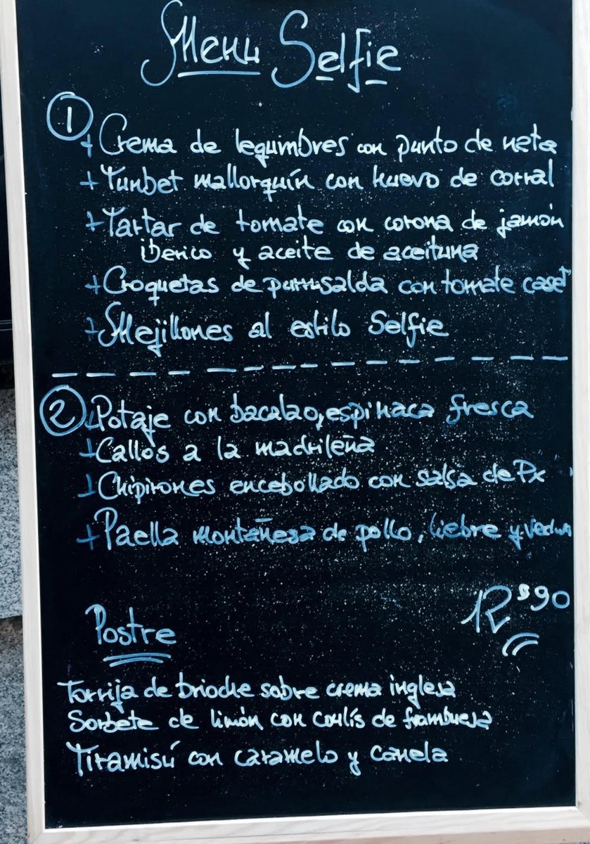 SELFIErestauran's tweet photo. nuestro #menú de hoy para acabar la semana de forma redonda #buenviernes https://t.co/StgwiuAfY5