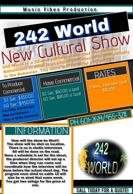 242 World is a 30mins cultural show  conta.cc/1QZMuWV