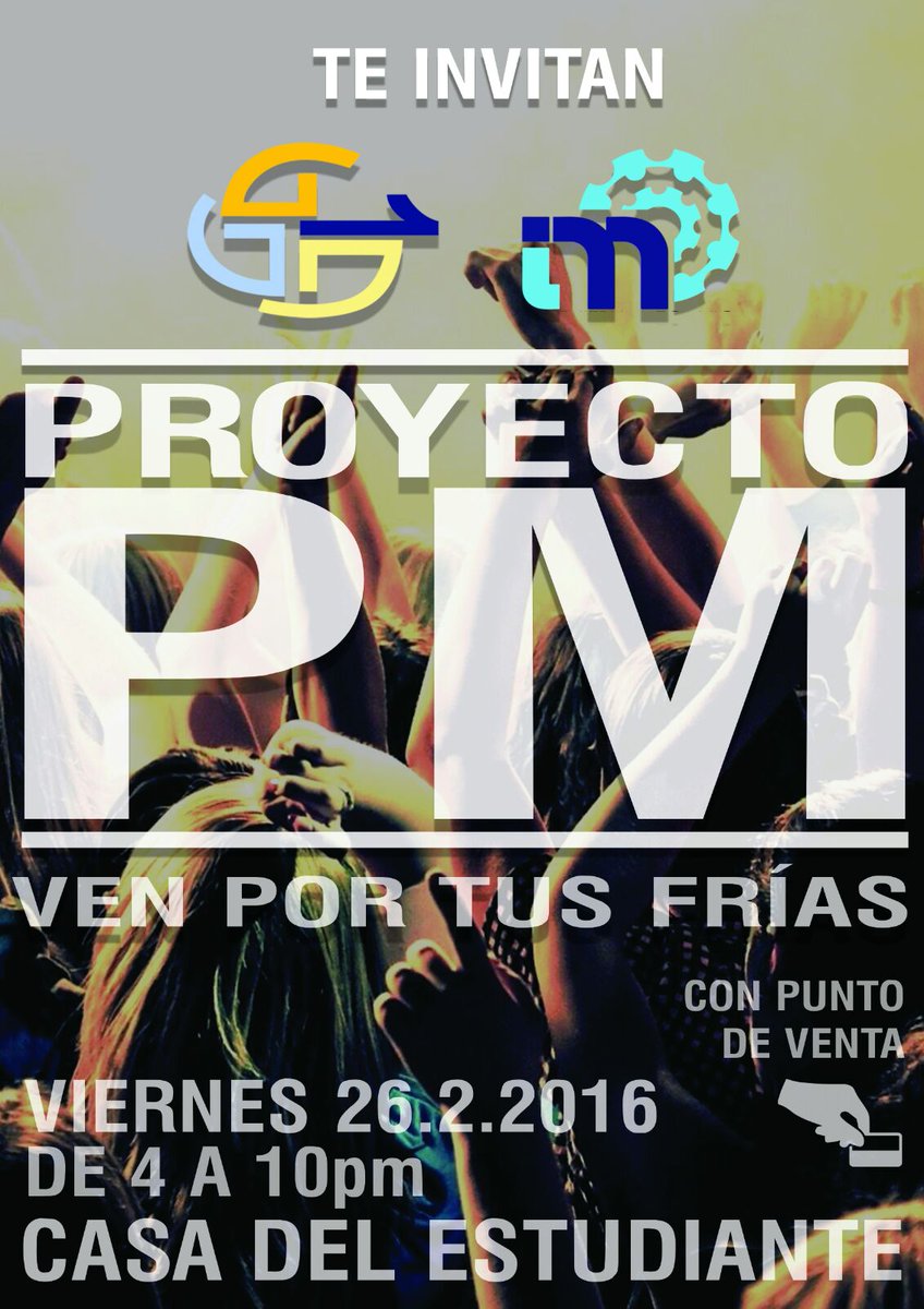 ceipusb's tweet photo. El CEIP y CEIMEC te traen la combinación perfecta para el #ProyectoPM este viernes 26 de febrero. ¡Te esperamos! https://t.co/Xq8zDsvCzy