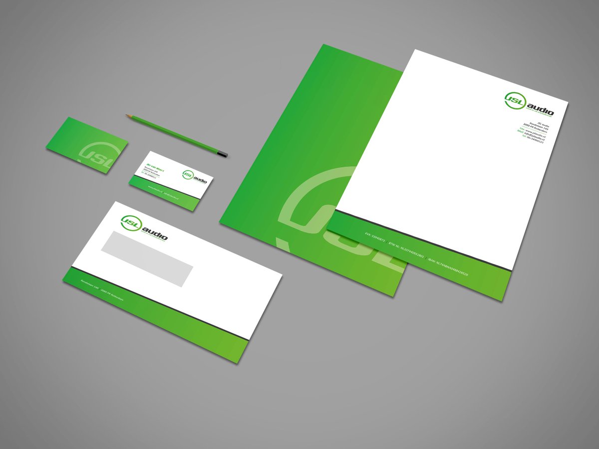 JSLAudio's tweet image. onze #huisstijl is nu echt af! Bedankt @BulldogMedia_NL voor het strakke en #professionele design wat vinden jullie?