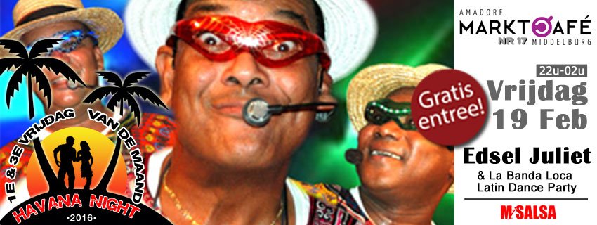 Vanavond organiseren wij weer i.s.m. <a href="/misalsa_nl/">misalsa.nl</a> een Latin Dance Party in het MarktCafé. Komt u ook? Tot vanavond!