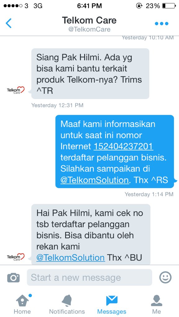 hheptana's tweet photo. Saling lempar melempar @TelkomCare @TelkomSolution https://t.co/p39zyNoQ1f
