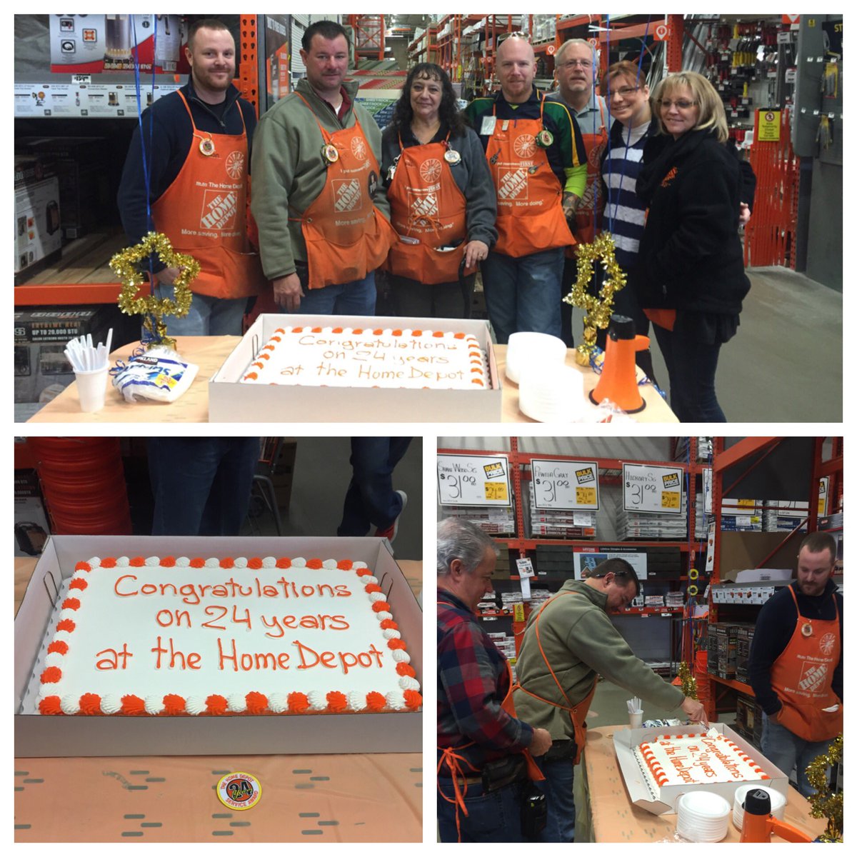 marthaaboyer's tweet photo. Congratulations to our PASA Brian celebrating 24 years with THD!! That's awesome! #4132teamrocks https://t.co/f808YH3y0Q