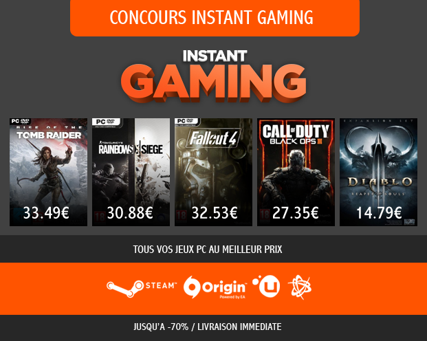 InstantGamingFR's tweet photo. 🔥CONCOURS INSTANT GAMING🔥

GAGNE 1 JEU DE TON CHOIX

RT+Follow @InstantGamingFR  pour participer
Résultat: 26/02 https://t.co/u0v2QMMPwH