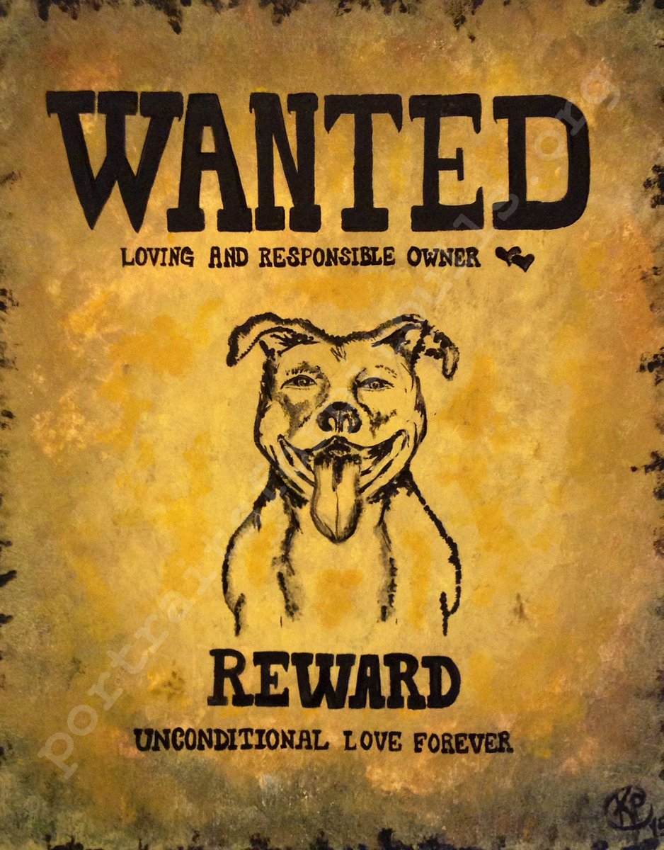 P_For_P's tweet image. One of our faves! #PitBullArt #PortraitsForPitBulls #fundraising #FundraisingFriday #donate portraitsforpitbulls.org