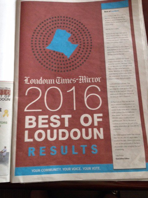 Rosemary_LTM's tweet photo. Congrats Joe Fleming Painting for being voted #1 painter in the Best of Loudoun poll.Another fine win! @LTMnews https://t.co/b7DUXwk9fh