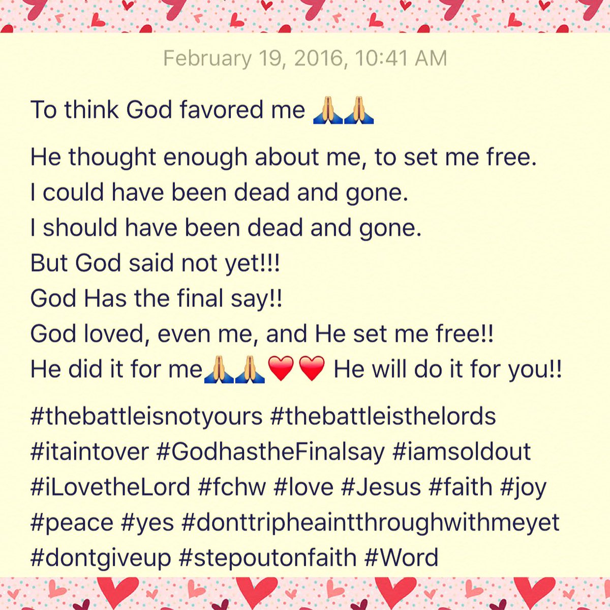 Pollera_Guera's tweet photo. #thebattleisthelords #itaintover #GodhastheFinalsay #iamsoldout #iLovetheLord #Jesus #faith #joy #peace #minnesota https://t.co/gacPG7PgOs