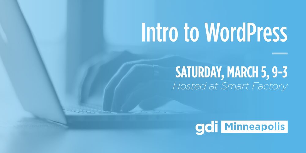 tctoastandtech's tweet image. Learn WordPress with #GDIMpls on 3/5! *Installation, content/widgets, plugins &amp;amp; themes* bit.ly/1KZrDUD
